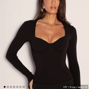 TA3 Sweetie long sleeve top - black - Size S.  Brand new with tags.